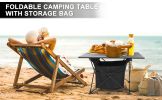Portable Folding Aluminum Alloy Table with High-Capacity Storage and Carry Bag