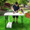 Folding Sink Cleaning Table