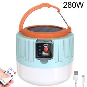 LED Solar Camping Light USB Rechargeable Bulb Outdoor Tent Lamp Portable Lantern Night Emergency Bulb Flashlight BBQ Hiking Tool (Ships From: China)